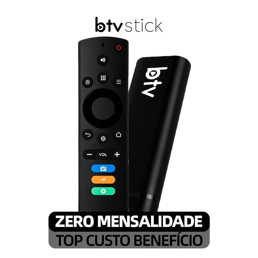 BTV Stick 4K 5G + Wifi 2025: Mais Compacto e Avançado - Android 9.0 (Promoção Limitada)