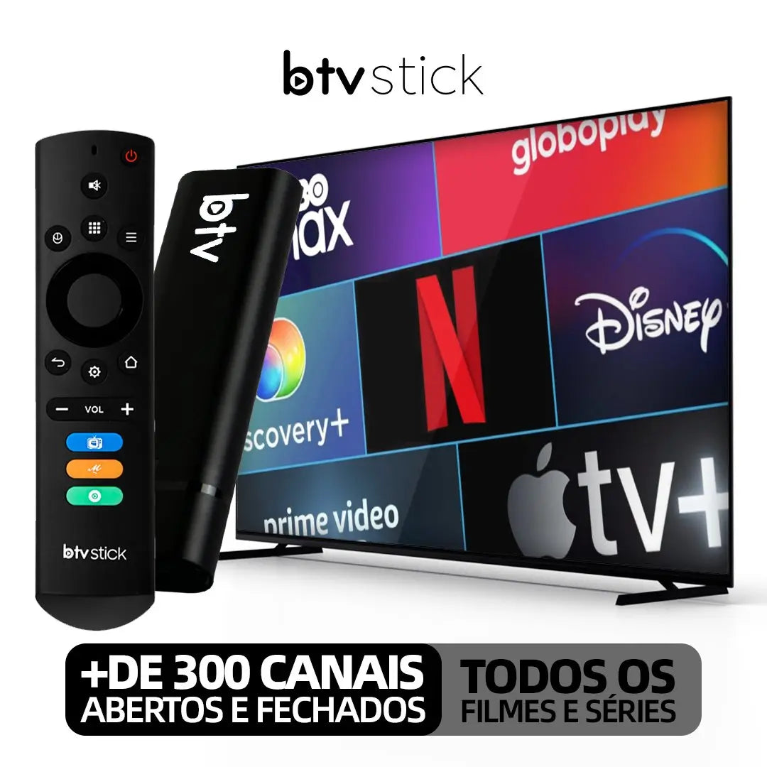 BTV Stick 4K 5G + Wifi 2025: Mais Compacto e Avançado - Android 9.0 (Promoção Limitada) - Imagem 2